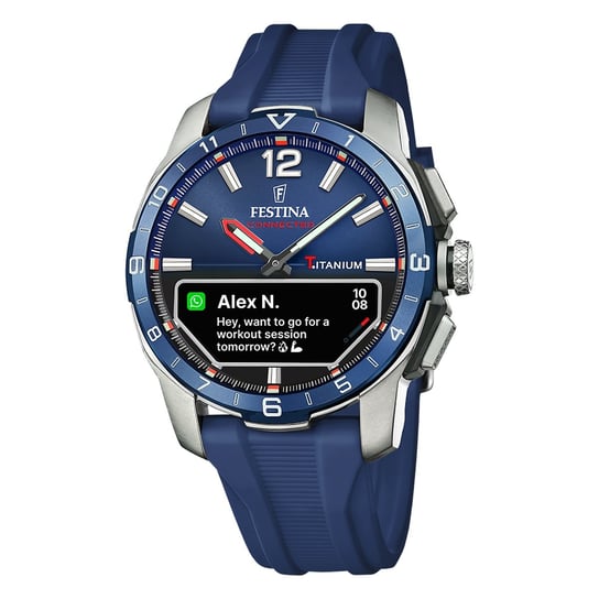 Zegarek męski Festina silikonowy niebieski Festina Connected UF23000/1 Festina
