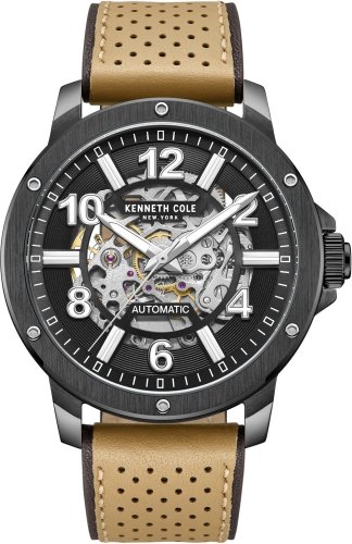 Zegarek męski KENNETH COLE KCWGE0013105 brązowy sportowy skeleton Kenneth Cole