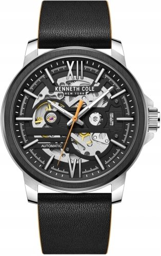 Zegarek męski KENNETH COLE KCWGE2217101 czarny klasyczny skeleton Kenneth Cole