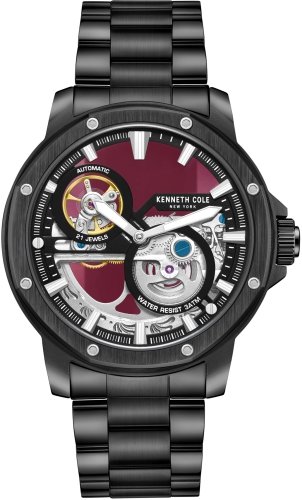 Zegarek męski KENNETH COLE KCWGL0033703 czerwony klasyczny skeleton Kenneth Cole