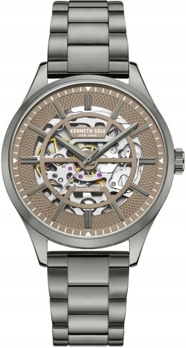 Zegarek męski KENNETH COLE KCWGL2220404 grafitowy klasyczny skeleton Kenneth Cole