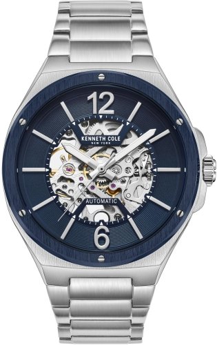 Zegarek męski KENNETH COLE KCWGL2220703 granatowy klasyczny skeleton Kenneth Cole