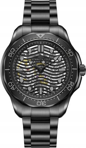 Zegarek męski KENNETH COLE KCWGL2220903 czarny sportowy skeleton Kenneth Cole