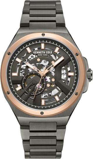 Zegarek męski KENNETH COLE KCWGY0064401 grafitowy klasyczny skeleton Kenneth Cole