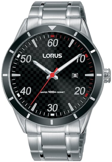 Zegarek męski LORUS, RH927KX9, srebrno-czarny LORUS
