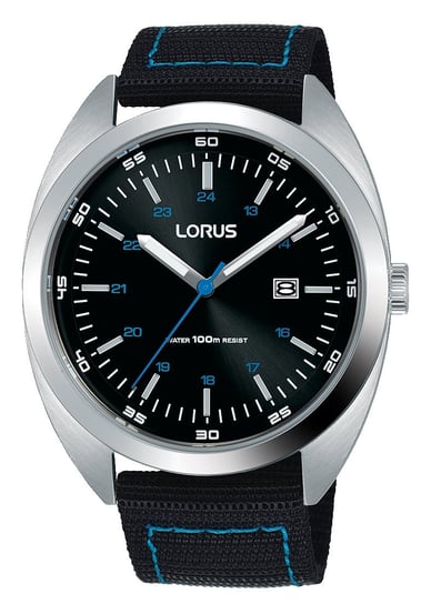 Zegarek męski LORUS, RH953KX9, czarno-srebrny LORUS