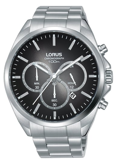 Zegarek męski LORUS, RT365GX9, srebrno-czarny LORUS