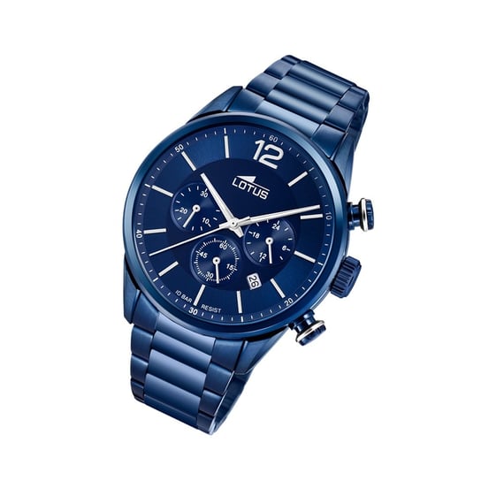 Zegarek męski LOTUS Khrono Sport 18680/1 zegarek na rękę ze stali nierdzewnej niebieski UL18680/1 Lotus