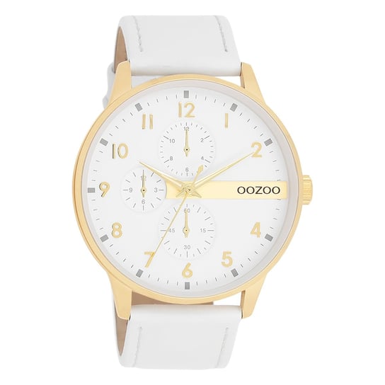 Zegarek męski Oozoo Timepieces analogowy metalowy biały UOC11305 Oozoo