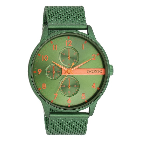 Zegarek męski Oozoo Timepieces analogowy metalowy zielony UOC11303 Oozoo