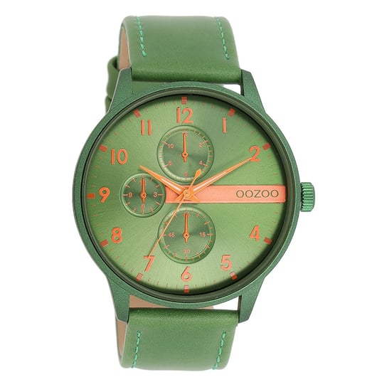 Zegarek męski Oozoo Timepieces analogowy metalowy zielony UOC11308 Oozoo