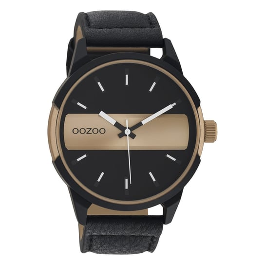 Zegarek męski Oozoo Timepieces C11001 analogowy skórzany czarny UOC11001 Oozoo