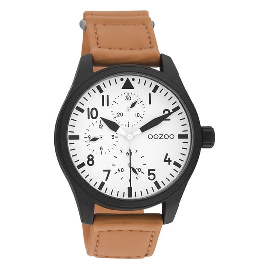 Zegarek męski Oozoo Timepieces C11005 analogowy skórzany pomarańczowy UOC11005 Oozoo