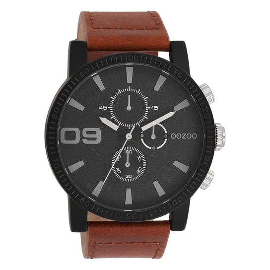 Zegarek męski Oozoo Timepieces Zegarki analogowe skórzane brązowe UOC11211 Oozoo