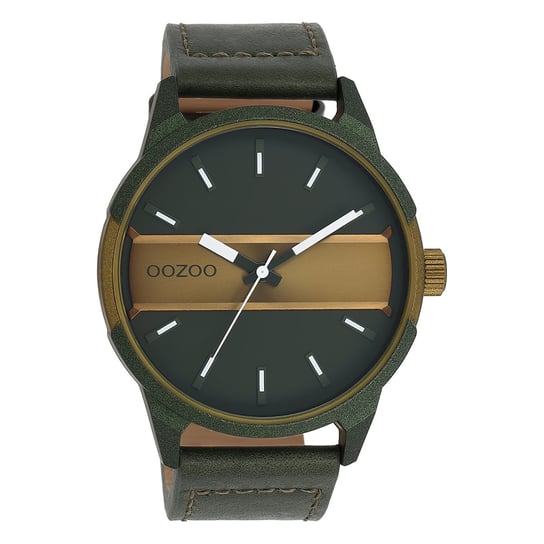 Zegarek męski Oozoo Timepieces Zegarki analogowe skórzane czarne UOC11234 Oozoo