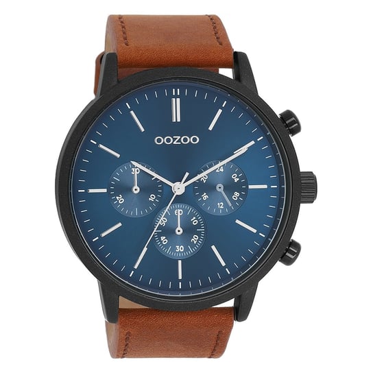 Zegarek męski Oozoo Timepieces Zegarki analogowy skórzane brązowe UOC11202 Oozoo