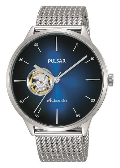 Zegarek męski PULSAR Automatic, PU7021X1, srebrno-czarny Pulsar