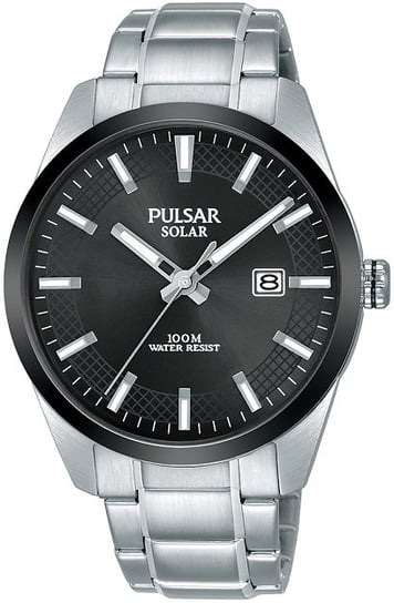 Zegarek męski PULSAR Classic Solar, PX3183X1, srebrno-czarny Pulsar