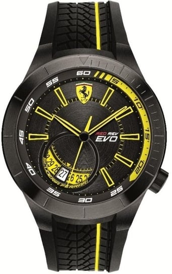 Zegarek męski SCUDERIA FERRARI Red Rev Evo, 0830340, czarno-żółty Scuderia Ferrari