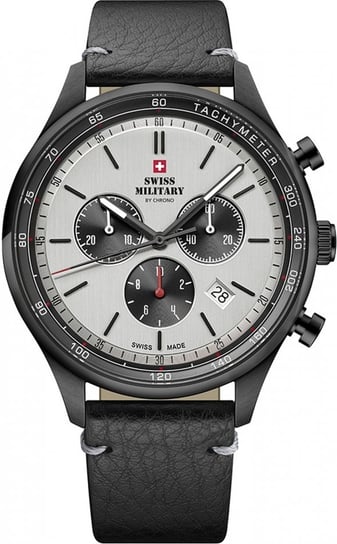 Zegarek męski SWISS MILITARY SM34081.11 czarny sportowy SWISS MILITARY CHRONO