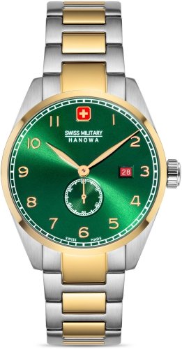 Zegarek męski SWISS MILITARY SMWGH0000760 zielony klasyczny do pływania Swiss Military Hanowa