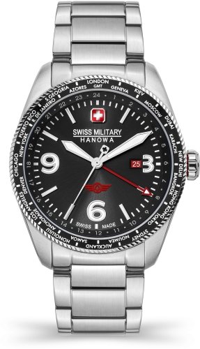 Zegarek męski SWISS MILITARY SMWGH2100904 stalowy sportowy do pływania Swiss Military Hanowa