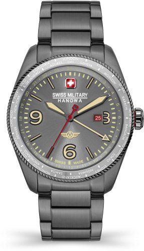 Zegarek męski SWISS MILITARY SMWGH2100940 grafitowy sportowy do pływania Swiss Military Hanowa