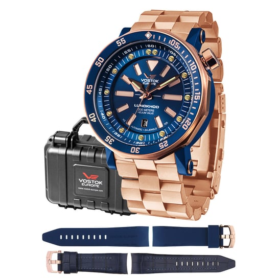 Zegarek Męski Vostok Europe NH35A-620E632BRG różowe złoto Vostok Europe