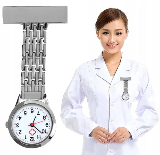 Zegarek Metalowy Medyczny Dla Pielęgniarki Lekarza Edibazzar