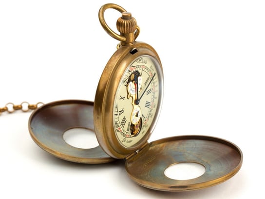 Zegarek na dewizce - Francuski Szyk, złoty Drobiny Czasu