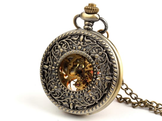 Zegarek na łańcuszku Celtycki Wdzięk, złoty Drobiny Czasu