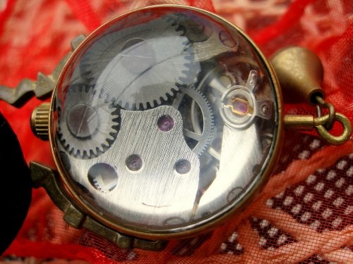 Zegarek na łańcuszku Drobina Czasu Promo, złoty Drobiny Czasu