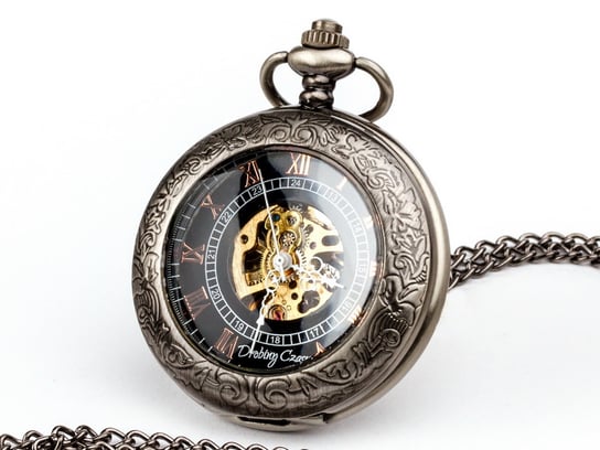 Zegarek na łańcuszku Elegancja Czerni II, czarny Drobiny Czasu