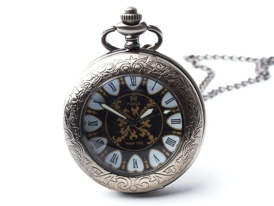 Zegarek na łańcuszku Elegancja Czerni III, czarny Drobiny Czasu