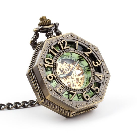 Zegarek na łańcuszku Tessaract II, złoty Drobiny Czasu