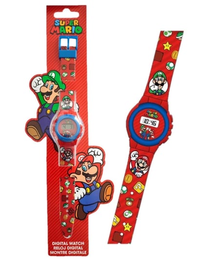 Zegarek na rękę cyfrowy dziecięcy Super Mario Euroswan