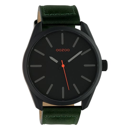 Zegarek na rękę Oozoo Unisex Timepieces Analog Skóra ciemnozielony UOC10322 Oozoo