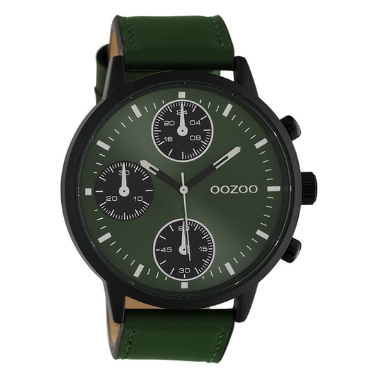 Zegarek na rękę Oozoo Unisex Timepieces Analog skóra zielony UOC10667 Oozoo