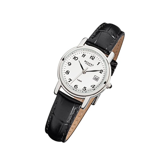 Zegarek na rękę Regent czarny F-572 damski analogowy zegarek kwarcowy URF572 Regent