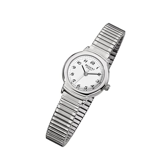 Zegarek na rękę Regent srebrny F-264 damski analogowy zegarek kwarcowy URF264 Regent