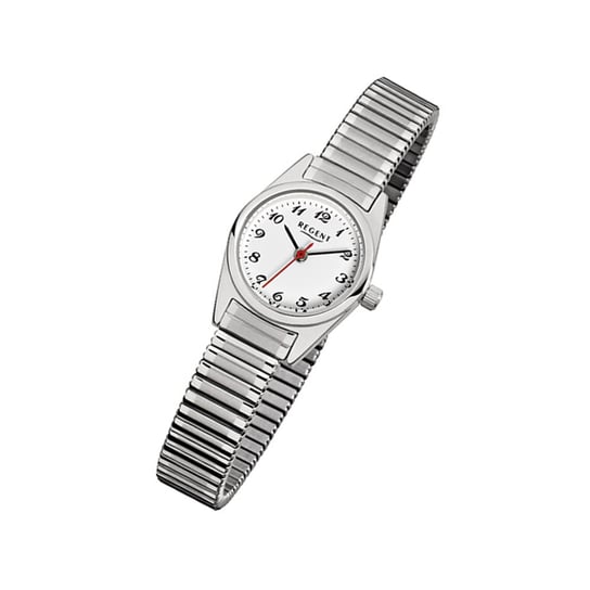 Zegarek na rękę Regent srebrny F-270 damski analogowy zegarek kwarcowy URF270 Regent