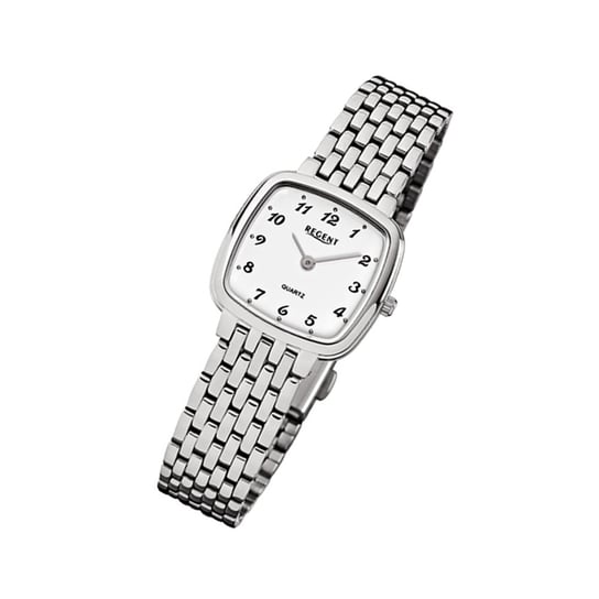 Zegarek na rękę Regent srebrny F-520 damski analogowy zegarek kwarcowy URF520 Regent