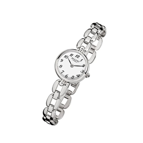 Zegarek na rękę Regent srebrny F-802 damski analogowy zegarek kwarcowy URF802 Regent