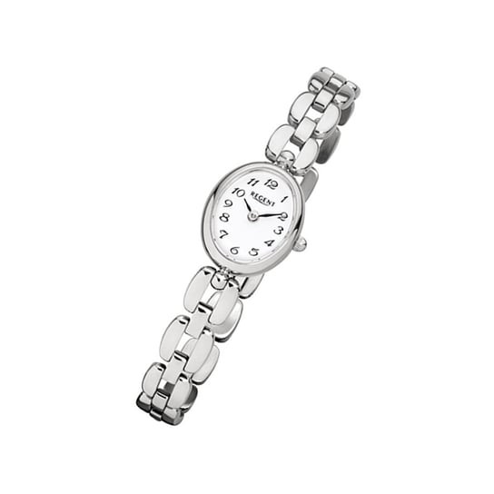 Zegarek na rękę Regent srebrny F-966 damski analogowy zegarek kwarcowy URF966 Regent