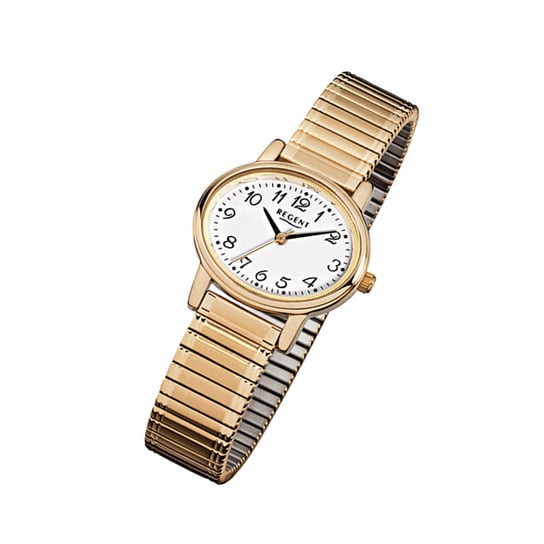 Zegarek na rękę Regent złoty F-892 damski analogowy zegarek kwarcowy URF892 Regent