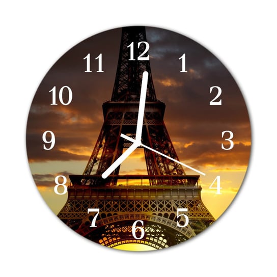 Zegarek na szkle Prezent Wieża Eiffla Paryż Miasto Tulup