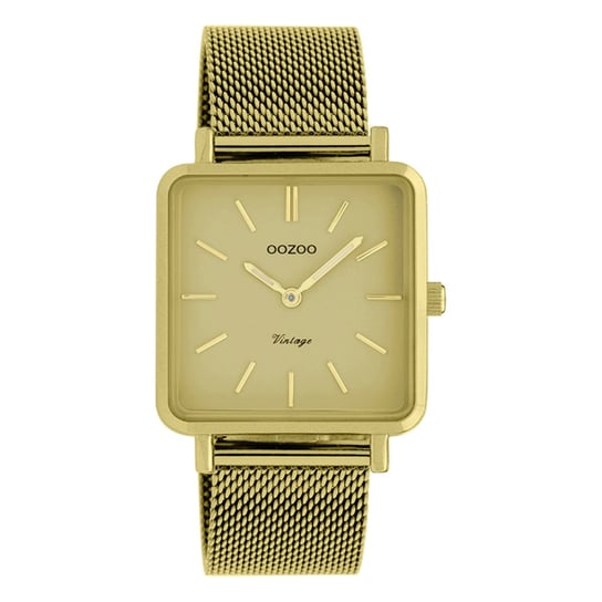 Zegarek Oozoo w kolorze złotym ze stali nierdzewnej C20010 Vintage Series damski zegarek analogowy UOC20010 Oozoo