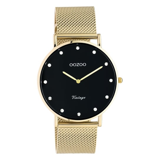Zegarek Oozoo złoty stal nierdzewna C20237 Vintage Series unisex analogowy zegarek kwarcowy UOC20237 Oozoo