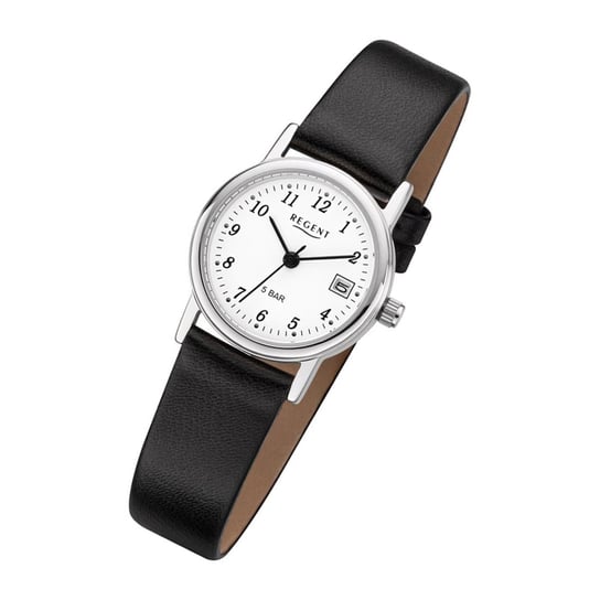 Zegarek Regent czarny F-827 damski analogowy zegarek kwarcowy URF827 Regent