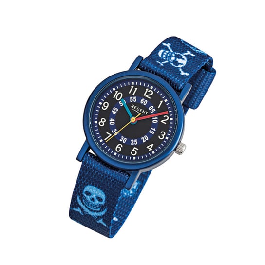 Zegarek Regent niebieski F-951 dziecięcy analogowy zegarek kwarcowy URF951 Regent